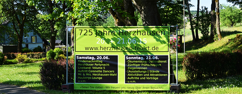 725 Jahre Herzhausen Herzhausen feiert Stadt Netphen Rueckblick